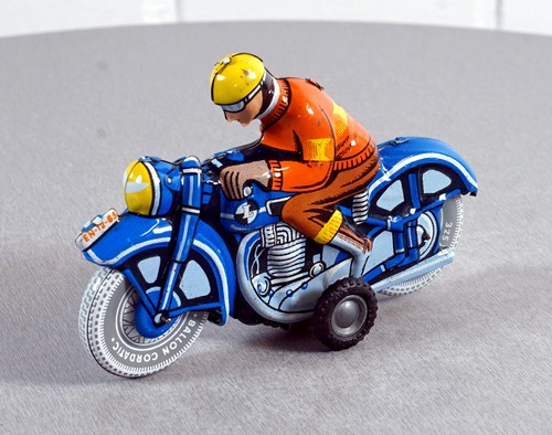 Altes blech motorrad - blech, spielzeug