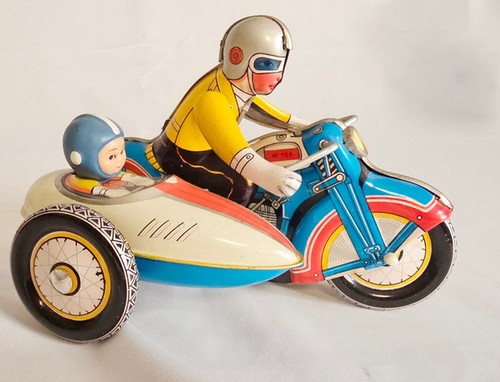 Blechspielzeug motorrad mit - ,