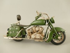 Blechmodell Motorrad grün