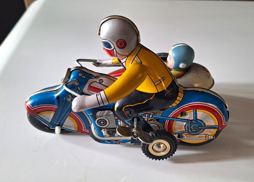 Altes blechspielzeug motorrad - blechspielzeug,