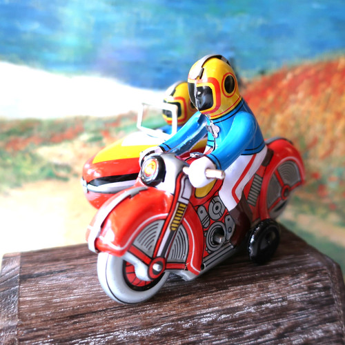 Blechspielzeug motorrad mit - blechspielzeug,