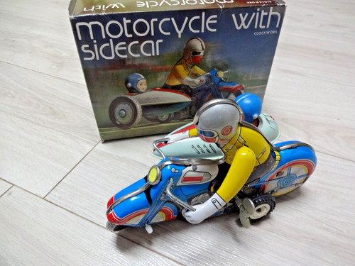 Blech motorrad mit - motorrad, beiwagen