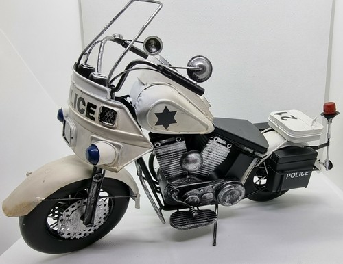 Polizei blech motorrad - blech,
